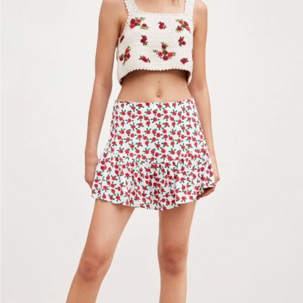 ZARA ROSE PRINTED SKORT